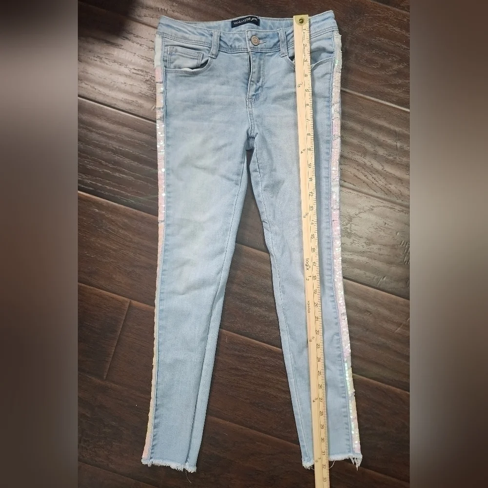 Girls Vanilla Star light blue jeans